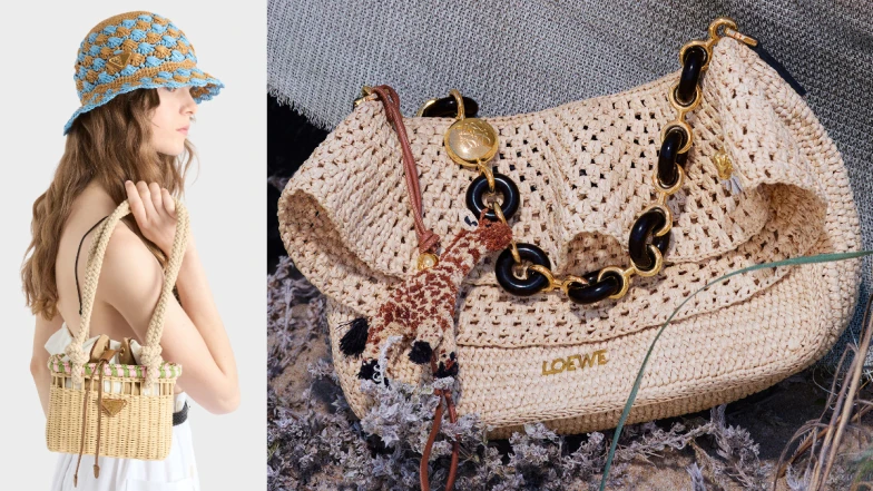 2025夏日精品拉菲草編織包9款必收推薦＋如何保養！從度假風到都市風Loewe、Celine時髦解析