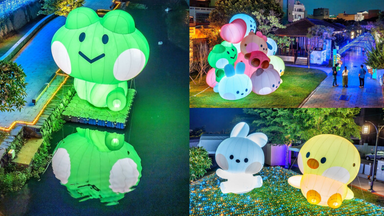 2025彰化鹿港小鎮光影藝術節可愛點燈！14大展區點亮溪畔，活動及交通資訊一次看