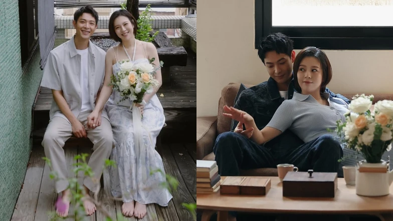 劉品言、連晨翔婚紗照讓我們懂得幸福可以很平凡！3套度假洋裝當輕婚紗，全來自這個品牌！