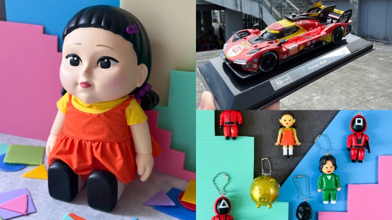 7-11《魷魚遊戲3》周邊開搶！英熙娃娃存錢筒、隱藏版撲滿豬必收，還有F1模型賽車限量開搶