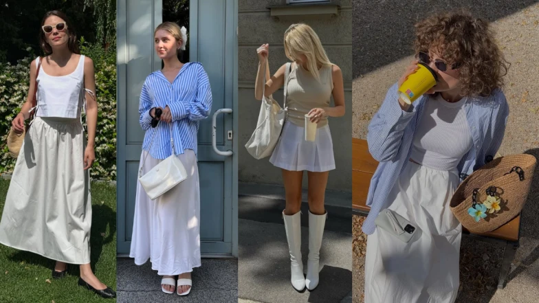 夏日百搭神器！「白裙穿搭」能活潑可優雅，2025白色長短裙搭配單品一次看！
