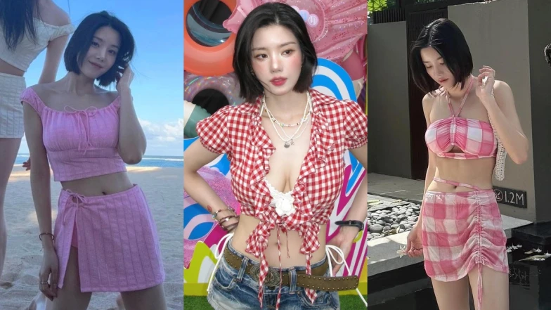 Waterbomb水彈女神權恩妃太會挑泳衣！度假編織比基尼、粉色遮肉款都幫你找到