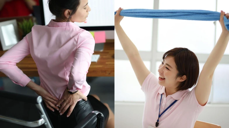 久坐提高死亡風險？上班族必學５個「毛巾運動」舒壓又燃脂