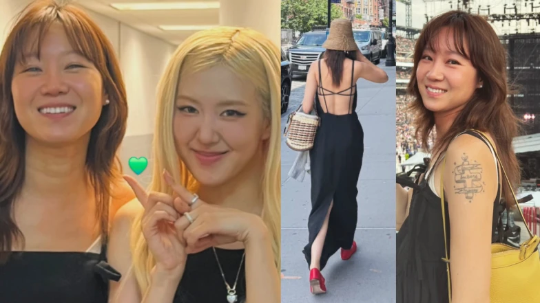 孔曉振BLACKPINK紐約演唱會驚喜同框Rosé,大露背+Delvaux包展現鬆弛系女神好品味