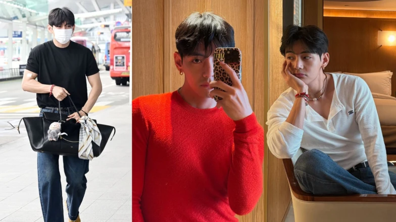 BTS V 金泰亨最新 CELINE 包款曝光！機場造型＋好身材私服一次看