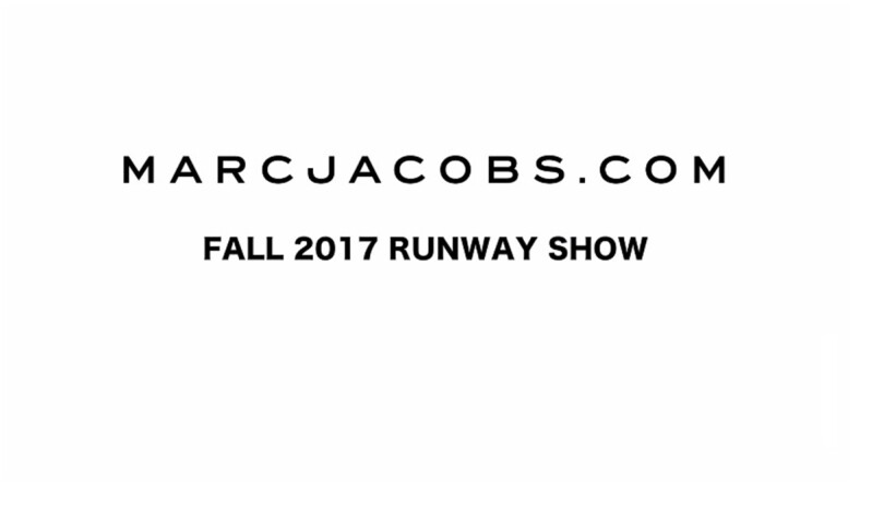 【Live】線上看！Marc Jacobs 2017秋冬大秀，將在2/17凌晨3點登場