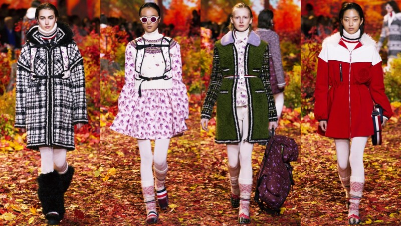 【巴黎時裝週】360度環繞加拿大楓葉林！MONCLER秋冬大走羔羊外套、民俗印花