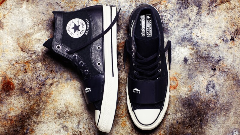 Converse聯名日本街頭品牌Neighborhood!打造全黑皮革軍裝復刻鞋