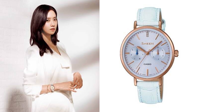 適合夏日女孩的粉嫩色腕錶!CASIO SHEEN系列找來少女時代玩穿搭