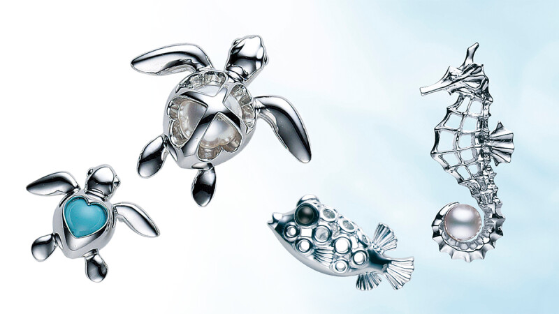 超萌的MIKIMOTO 夏日輕珠寶!小海馬、海龜、圓滾滾河豚、珊瑚...帶你徜徉海底世界