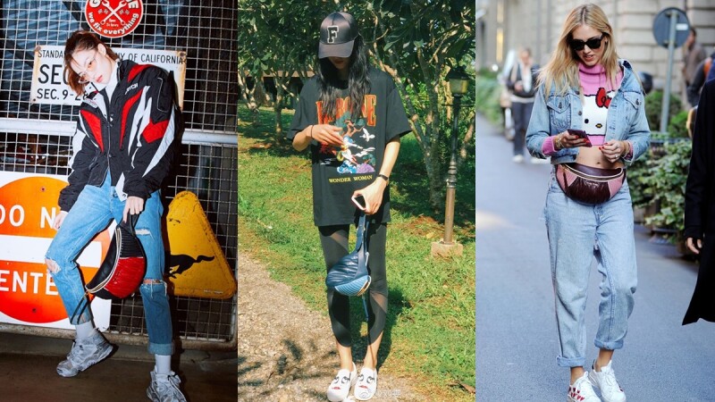 腰包絕對強勢回歸!女星潮模們的MIU Rider腰包中性風穿搭示範