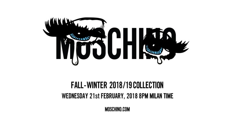 【Live】線上看！Moschino 2018秋冬大秀，將在2/22凌晨3點登場