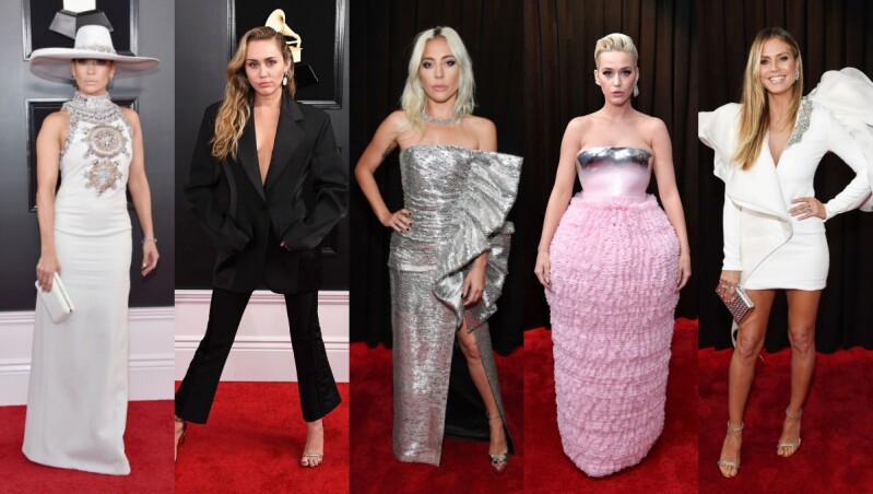 第61屆葛萊美音樂獎閃耀登場！Lady Gaga、Katy Perry…女星們的紅毯造型揭秘