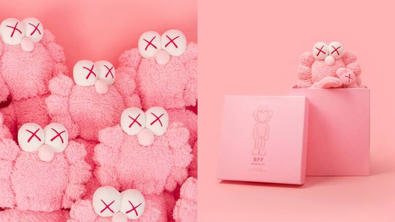 想買還得憑運氣！KAWS無預警發布超可愛粉紅色版本絨毛限量玩偶公仔！