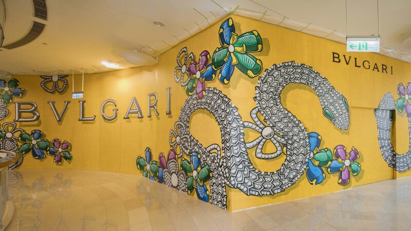 在台北也能感受羅馬風情！BVLGARI找來潮流藝術家Lucamaleonte在台北101打造全新地標