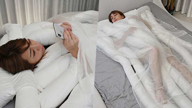 不用再失眠啦！日本推出「烏龍麵」造型棉被，解決踢被子困擾，既保暖還能提升睡眠品質