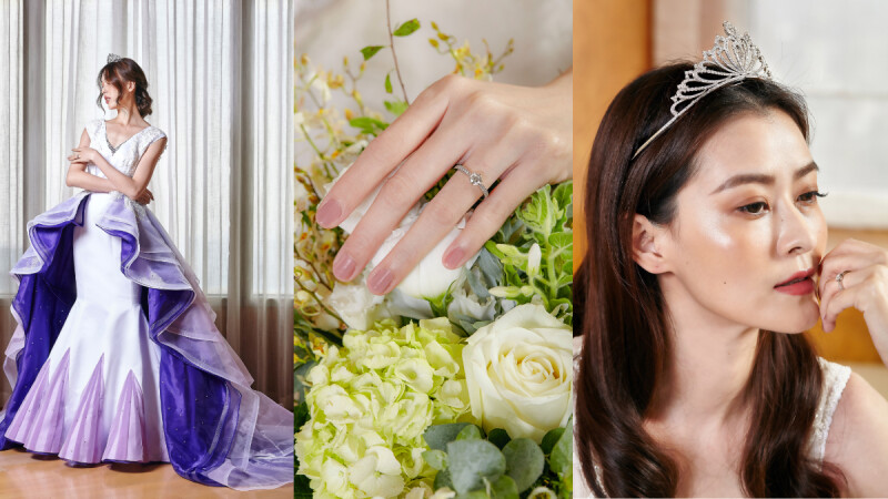 台灣優秀的新銳設計師們把I-PRIMO的夢幻星空鑽戒幻化成絕美婚紗了!每針每線都是新人們最浪漫的愛情回憶~