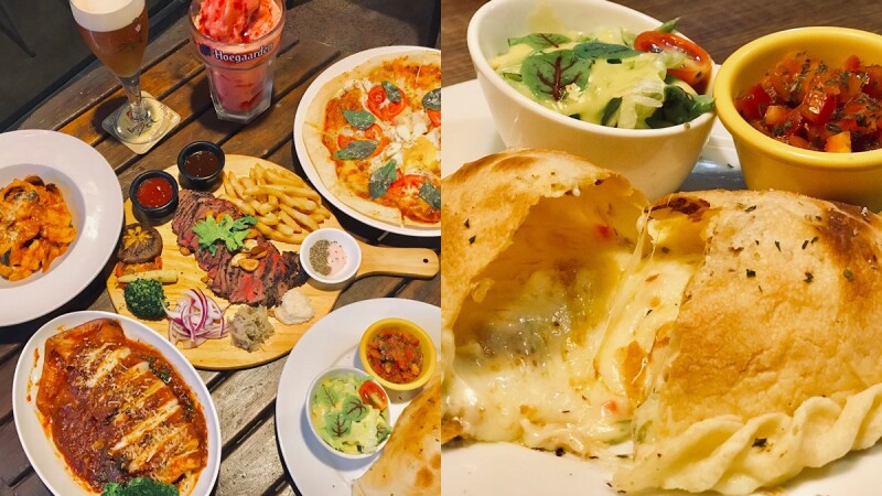 【板橋美食】布娜飛比利時啤酒餐廳7款必吃美食推薦,牽絲半月派、窯烤披薩、草莓啤酒冰沙