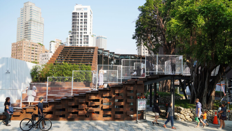 台中勤美「工家美術館」翻新工地形象,開放式建築空間打造城市納涼一隅