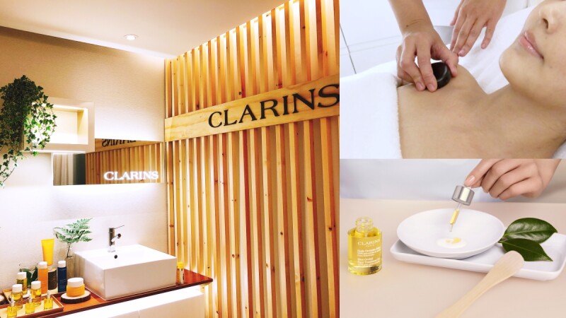 克蘭詩SKIN SPA美妍中心2020年全新「純萃賦活能量護理」,溫熱淋油、熱石按摩搭配特調燈光與音樂…一掃肌膚深層壓力、做完身心輕飄飄