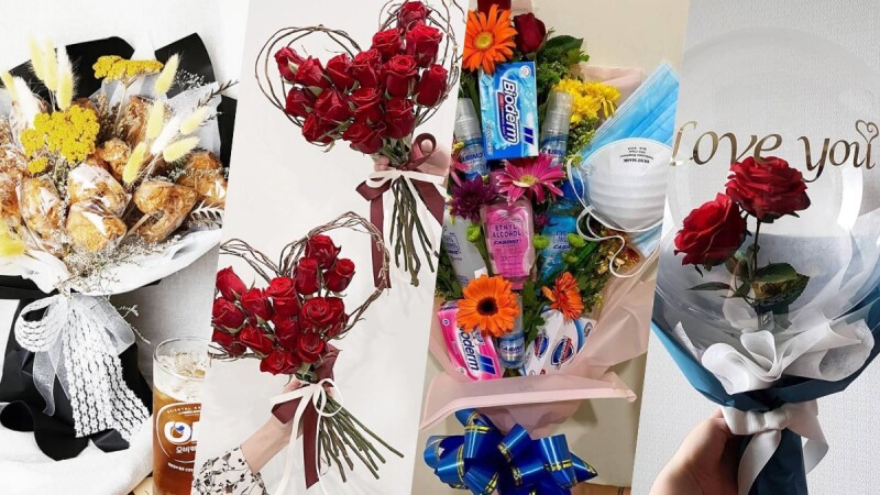 情人節花束推薦！盤點10款「創意花束」超狂炸雞、口罩、浪漫玫瑰花束，直接狙擊少女心