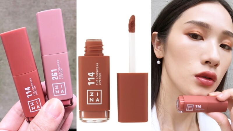 3INA推出全新「微刺青印色唇釉」，全球爆賣#114溫柔小姐姐色也在其中、外表色票包裝美炸