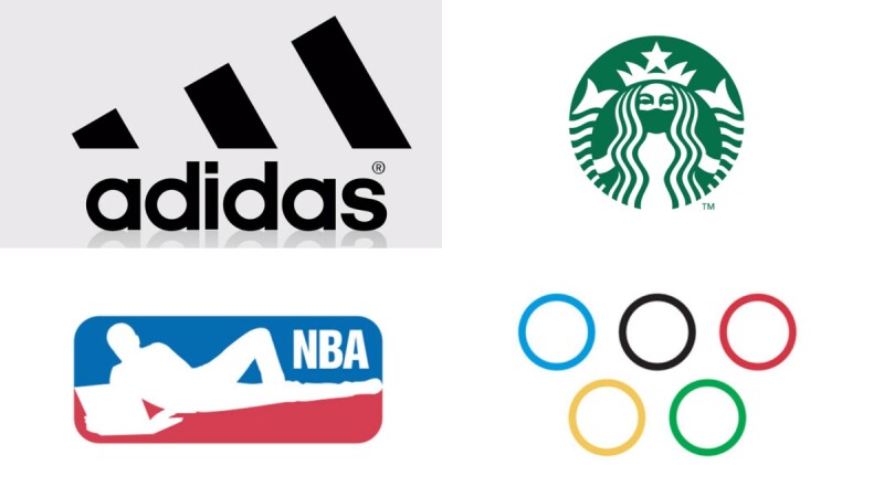 新冠版Logo，呼籲保持「社交距離」！麥當勞切對半、Supreme跨出紅盒子、美洲豹遠離PUMA、奧運五環分開⋯