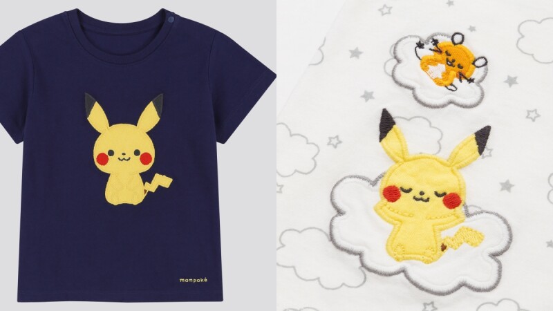 UniqloXMonpoké「嬰兒皮卡丘」超萌!首度與日本Pokémon官方嬰兒品牌夢寶可攜手