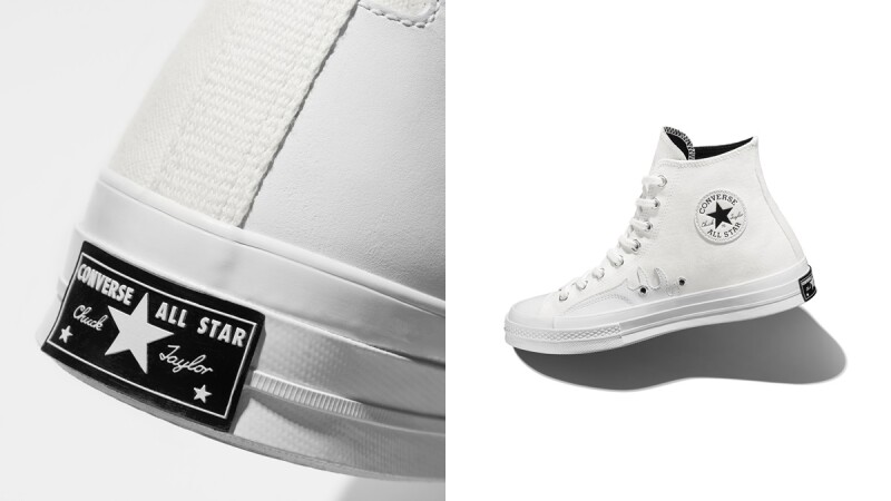 Converse全新推出White Flames純白系列，明星鞋款Chuck 70和Pro Leather藏有小驚喜