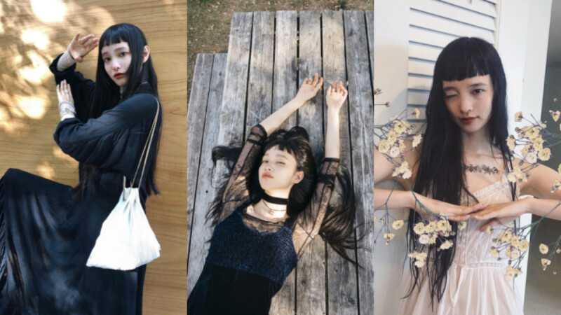 黑色長髮平凡卻又獨特！日本模特「萬波 Yuka 」空靈搞怪又帶點古典美，在社群網美氾濫時代脫穎而出
