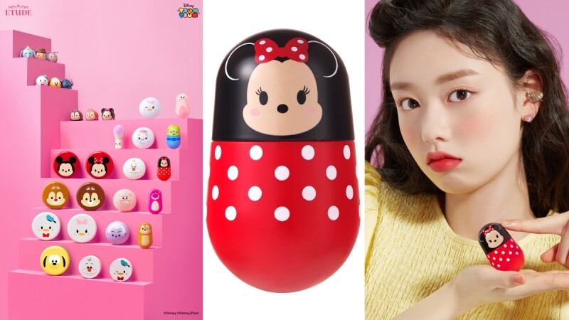 ETUDE 2020年最強迪士尼聯名TSUM TSUM系列!把米妮、熊抱哥、奇奇蒂蒂做成不倒翁唇釉實在可愛到炸裂