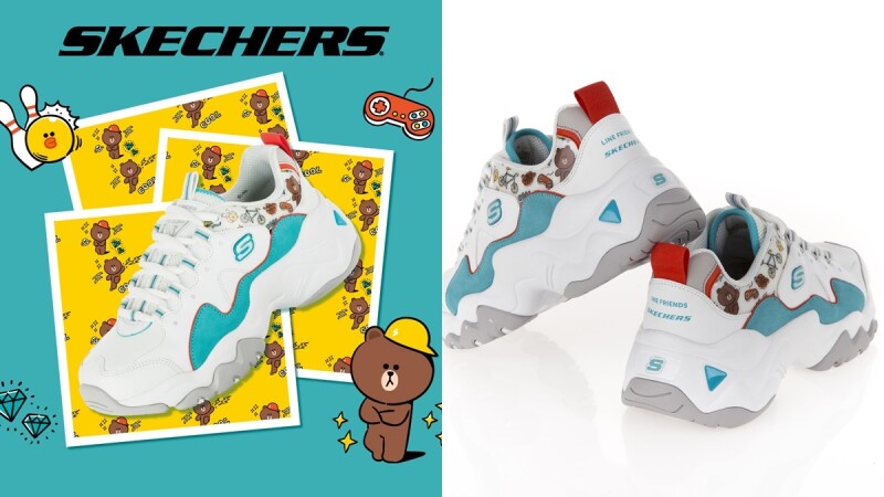 美少女戰士後再聯手Line Friends！Skechers推出熊大、兔兔、莎莉聯名老爹鞋，台灣就能直接購入