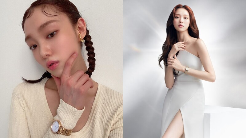 李聖經搶先入手!DW全新Iconic Link Lumine鋼錶,施華洛世奇錶盤、玫瑰金撞色極光銀錶帶奢華不老氣