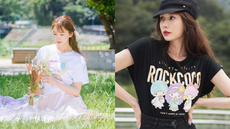 林志玲、雙星仙子、Rockcoco三方聯手!推出可愛又童趣的聯名服飾,志玲姐姐化身志玲仙子在衣服上