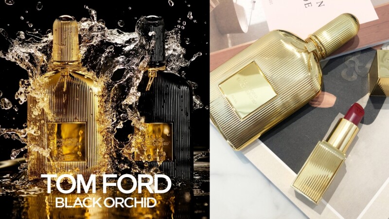 TOM FORD經典黑蘭花香水2020年推出金色深邃版,香精濃度更狂野撩人,還有同款限量唇膏