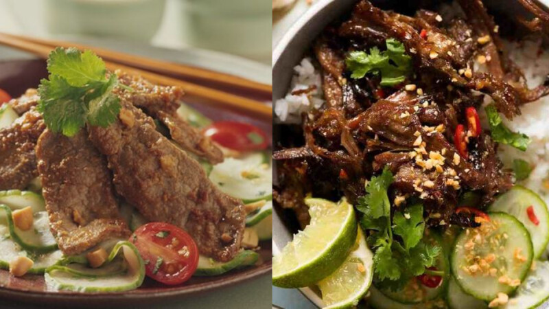 低脂低熱量減肥食譜—醬燒牛肉片爆炒小黃瓜,10分鐘完成,適合懶人服用!