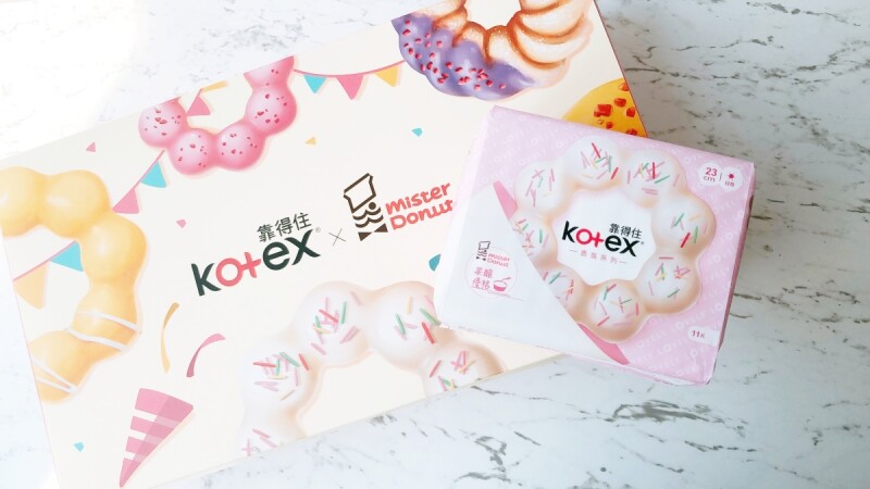 Kotex 靠得住出大絕!攜手Mister Donut推出聯名衛生棉,有甜甜香氣的棉棉也太療癒