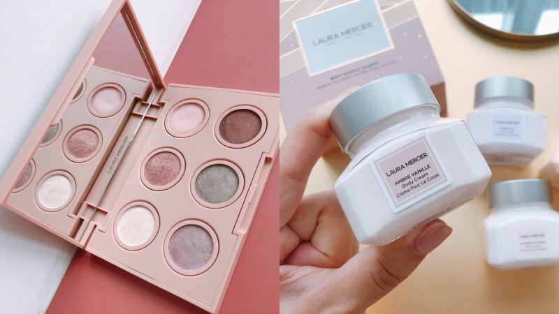 LAURA MERCIER 蘿拉蜜思2020芭蕾巴黎限量假期系列,三色立體修容盤、迷你小奶罐組合會讓荷包失控