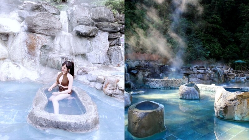 宜蘭鳩之澤溫泉「台版冰島藍湖」重新開放！全台唯一夢幻藍色溫泉，在山林間享受芬多精與美人湯