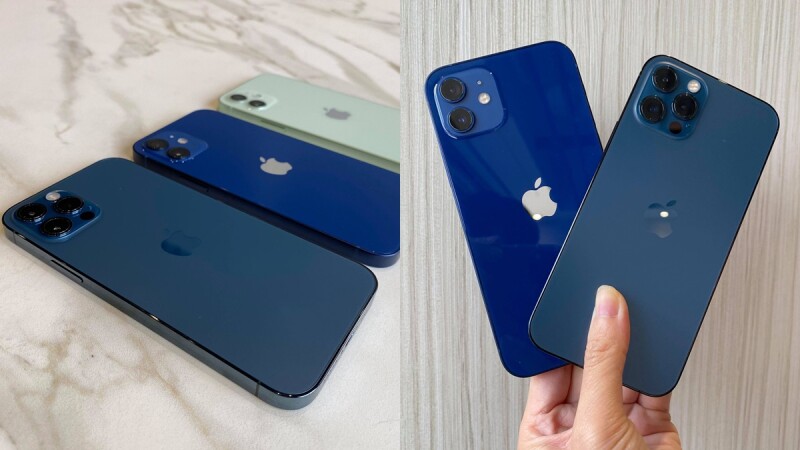 iPhone 12、iPhone 12 Pro開箱!海軍藍、太平洋藍實機比美,磚型邊框手感提升、夜拍模式更強