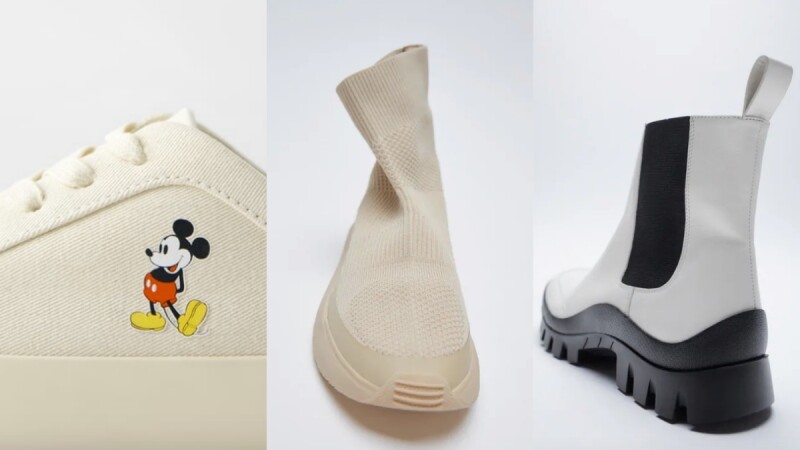 米奇小白鞋、Vibram底登山靴、保暖襪靴,Zara全新一季必買前3鞋履名單!
