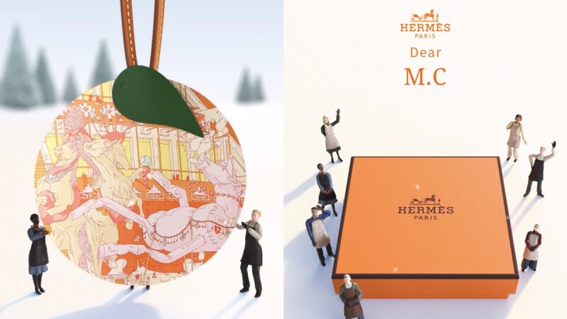 Hermès推出可愛聖誕吊飾小卡！挑選卡片寫下祝福，每個女孩都能免費獲得