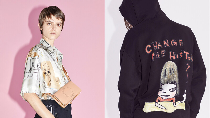 Stella McCartney X 奈良美智首度聯名打造服飾系列!超可愛插圖+個性塗鴉文字,中性輪廓男女穿都好看