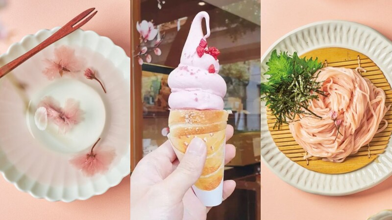 超夢幻!櫻花變身豆乳冰淇淋、粉紅沾麵、透明系甜點,4款讓粉紅控尖叫櫻花季限定美食來了