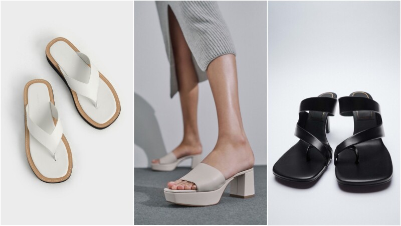 Zara、H&M、小ck...2021平價品牌涼鞋盤點！增高防水台、寬帶人字拖、方頭夾趾，夏季涼鞋不能少了這幾款（持續更新）