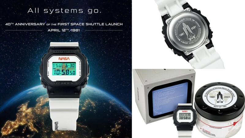 太空迷注意！G-Shock推出NASA美國限定錶款，從外包裝到錶身完整記錄第一架太空梭發射40週年歷史