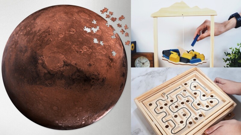 宅在家挑戰1000片火星拼圖!Pinkoi推薦5大益智桌遊,還能打造專屬「雲霄飛車」,手腦一起動起來