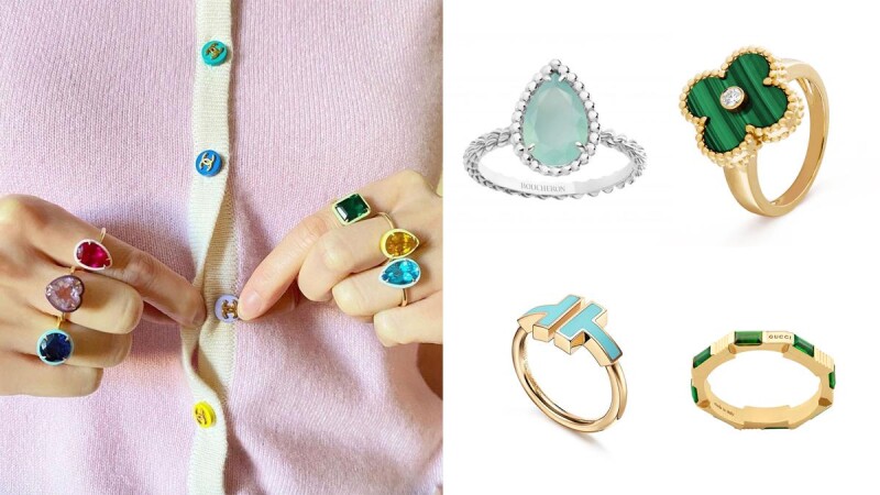 十款綠色寶石精品戒指推薦!Boucheron藍綠玉髓、VCA森林綠、Tiffany & Co.綠松石...入門售價3萬不到