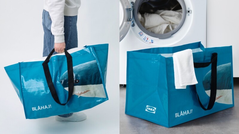 IKEA超人氣鯊魚變購物袋!吸睛「鯊鯊袋」可愛登場,大容量超適合採購、洗衣,價格還很佛心