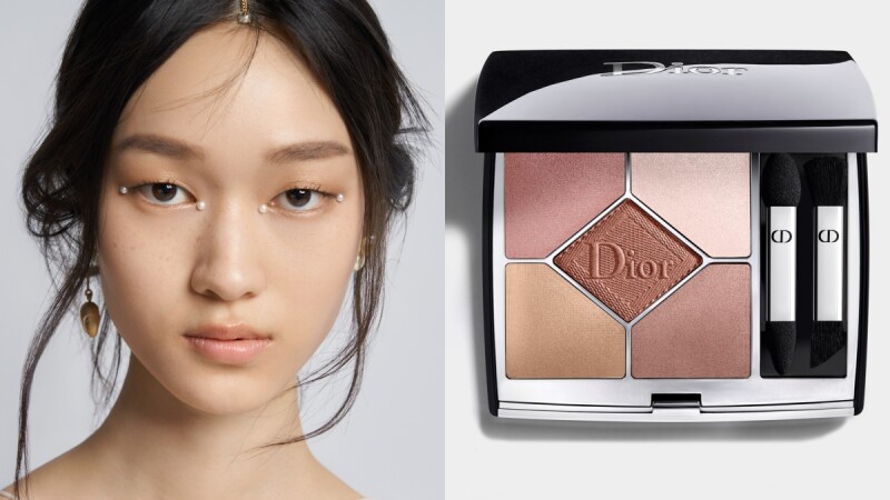 Dior迪奧2022早春度假系列大秀落幕，全場模特兒眼妝只靠這一盤玫瑰奶茶五色眼影，台灣只有「這裡」買得到